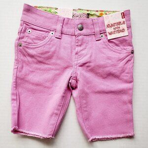 NWT Levi's Girls Purple Denim Bermuda Shorts